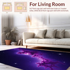 Cosmic Nebula Swirl Pattern Rug