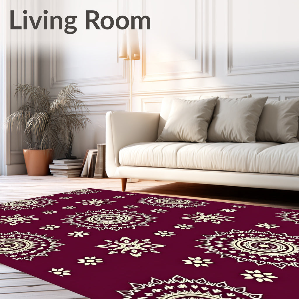 Mandala Inspired Intricate Pattern Rug