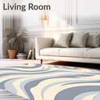 Abstract Flowing Wave Pattern Rug