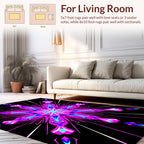 Vibrant Geometric Starburst Pattern Rug
