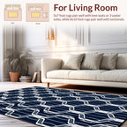 Art Deco Lattice Pattern Design Rug