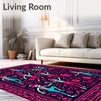 Skeleton Dance Festival Pattern Rug