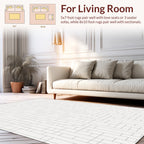 Abstract Rectangular Grid Pattern Rug