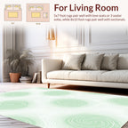 Abstract Swirls Whimsical Pattern Rug