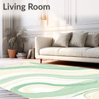 Soft Swirls Pastel Lines Rug