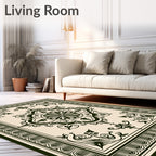 Vintage Intricate Floral Medallion Rug