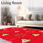 Golden Bells and Wheat Pattern Rug