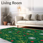 Nature Inspired Botanical Floral Design Rug