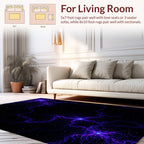 Cosmic Electric Nebula Pattern Rug