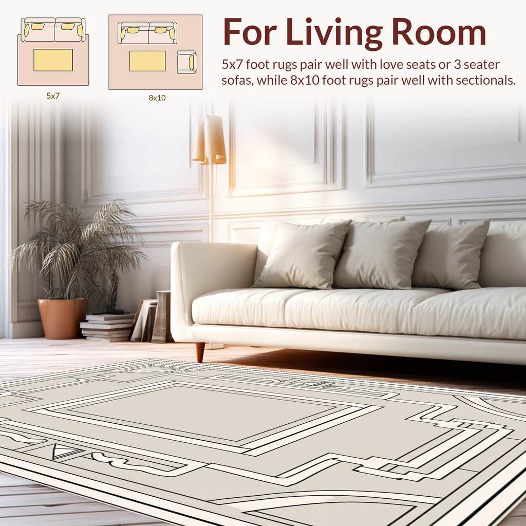 Abstract Geometric Symmetry Rug