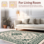 Ornate Floral Scrollwork Pattern Rug