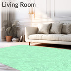 Geometric Honeycomb Swirl Pattern Rug