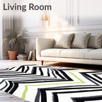 Bold Zigzag Stripe Pattern Rug