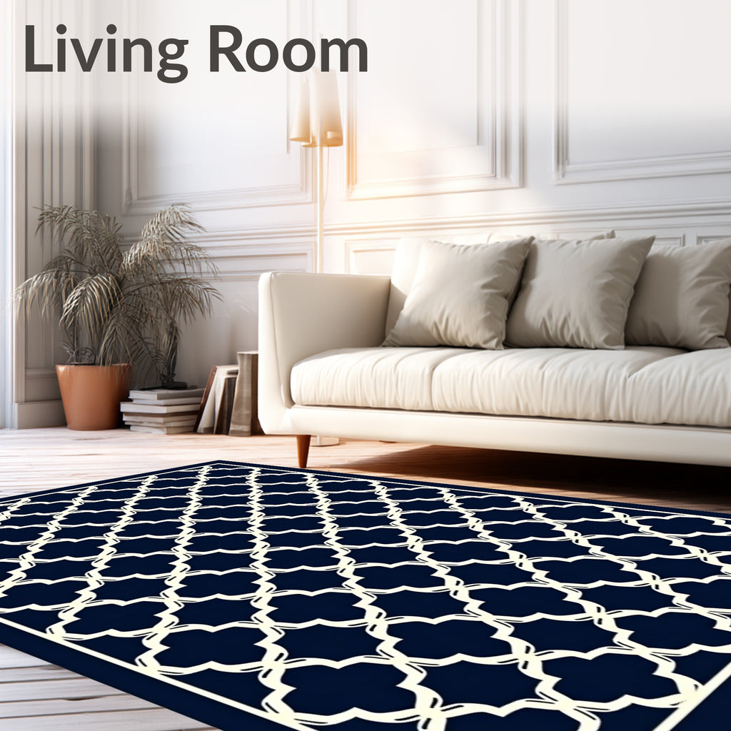 Classic Quatrefoil Pattern Rug