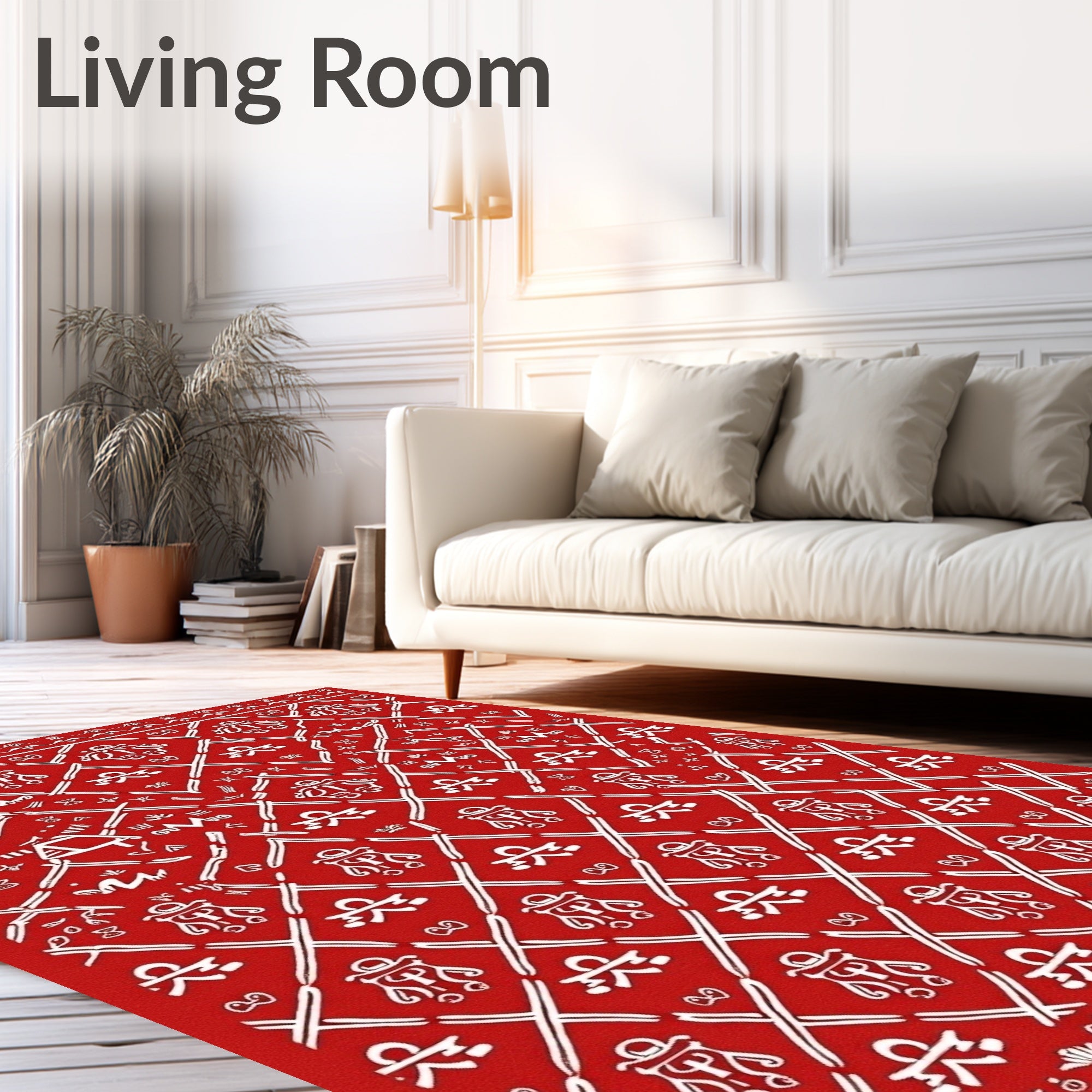 Global Tribal Inspired Red Rug