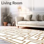 Modern Line Geometric Pattern Rug