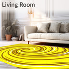 Sunny Swirl Warm Tones Rug