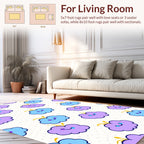 Cute Cloud Duo Pattern Design Rug
