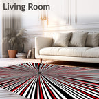 Radial Stripe Bold Design Rug