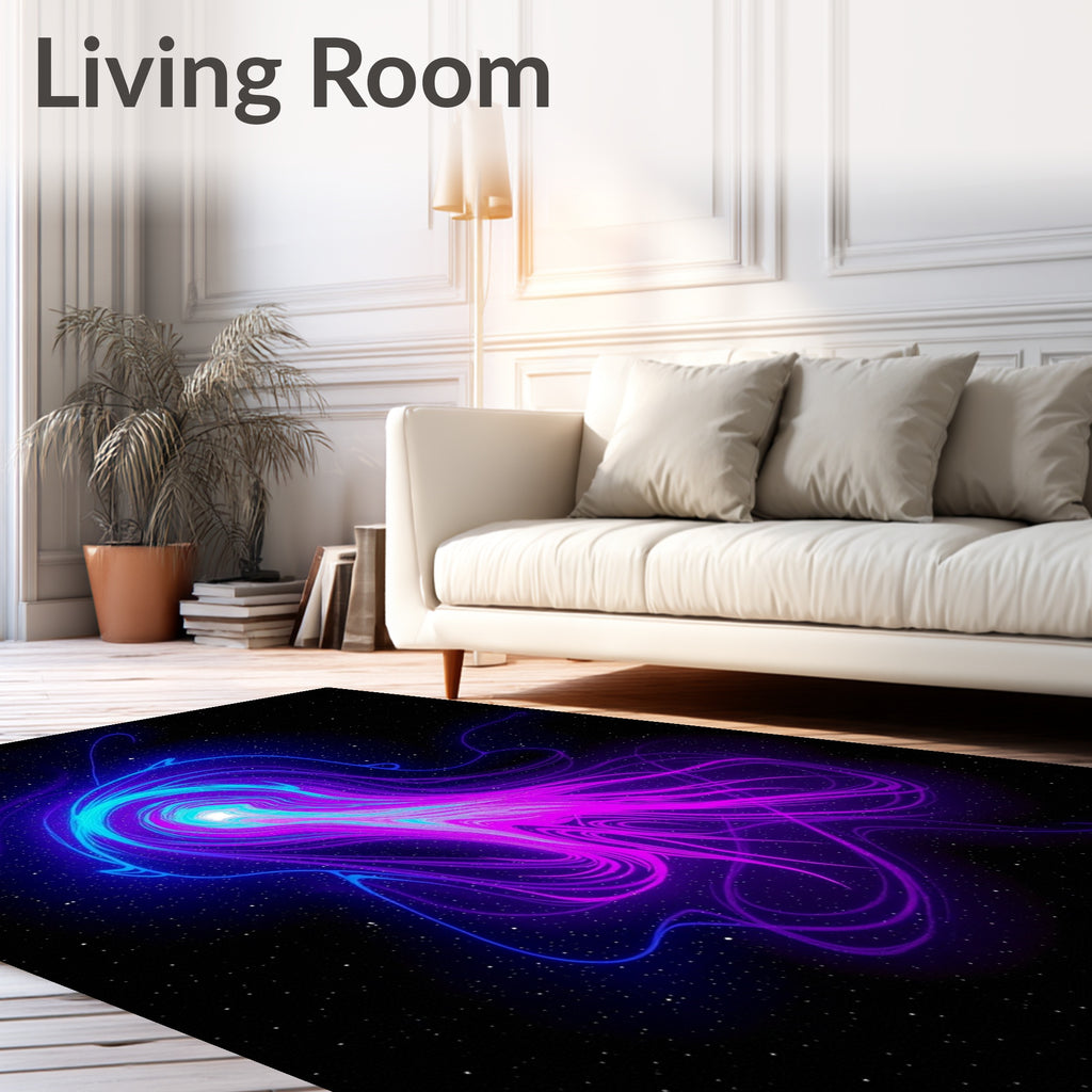 Vibrant Swirls Nebula Rug