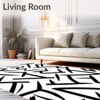 Bold Abstract Geometric Pattern Rug