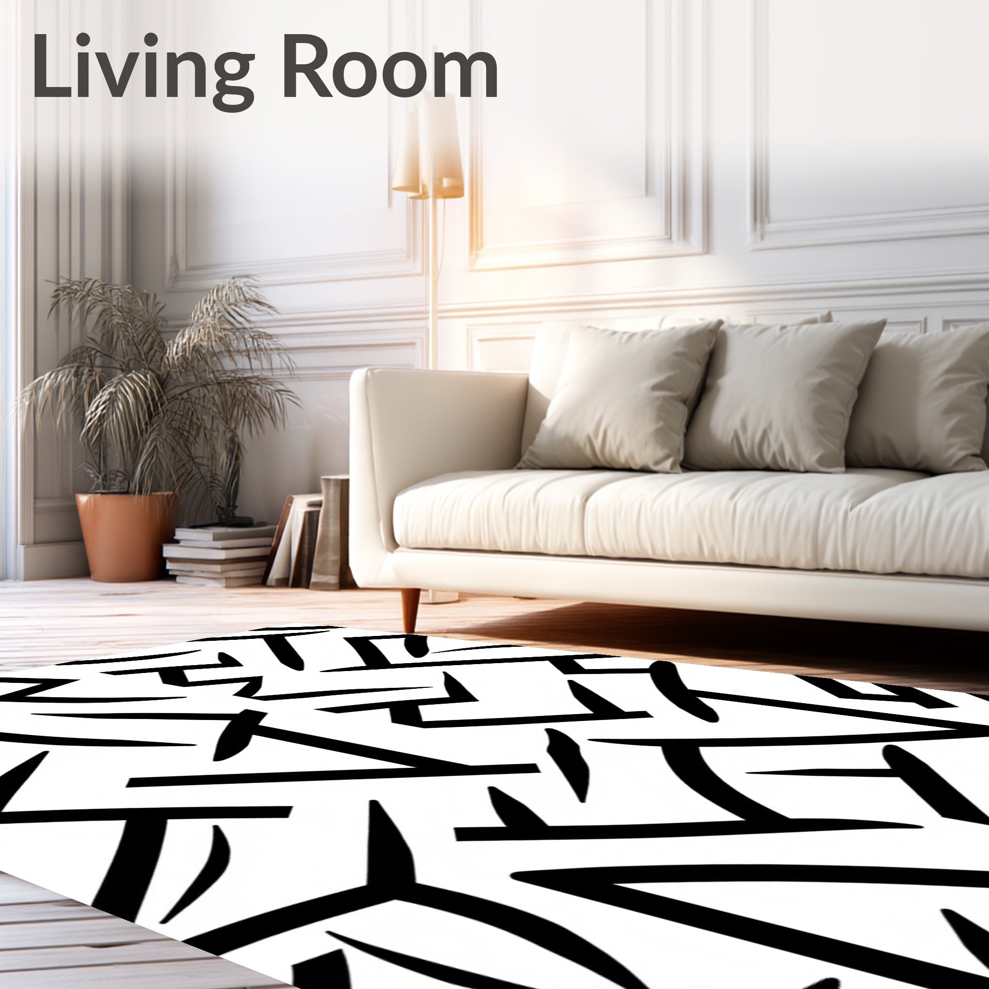 Bold Abstract Geometric Pattern Rug