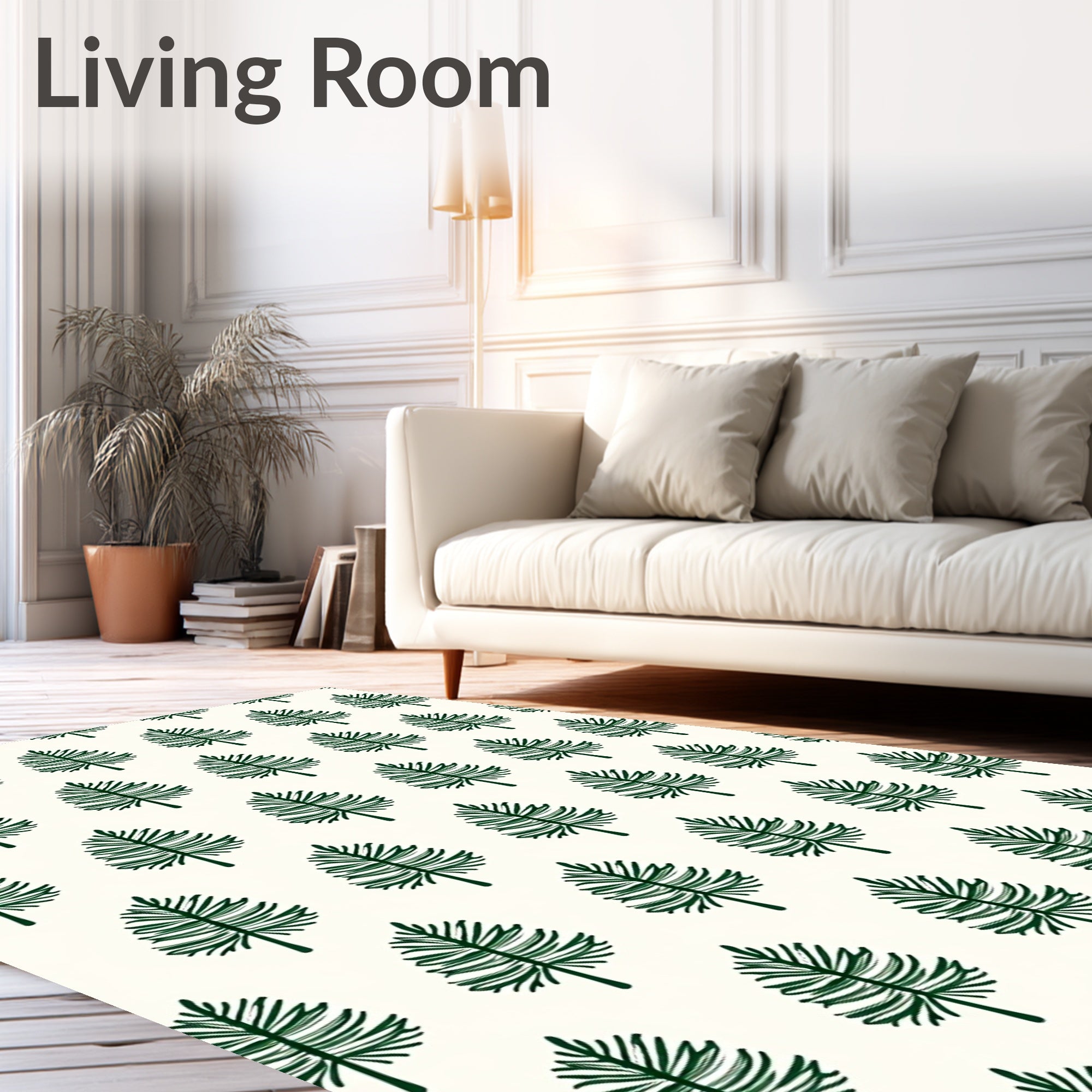 Forest Pine Tree Pattern Design Rug