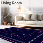 Cosmic Stars Constellation Night Rug