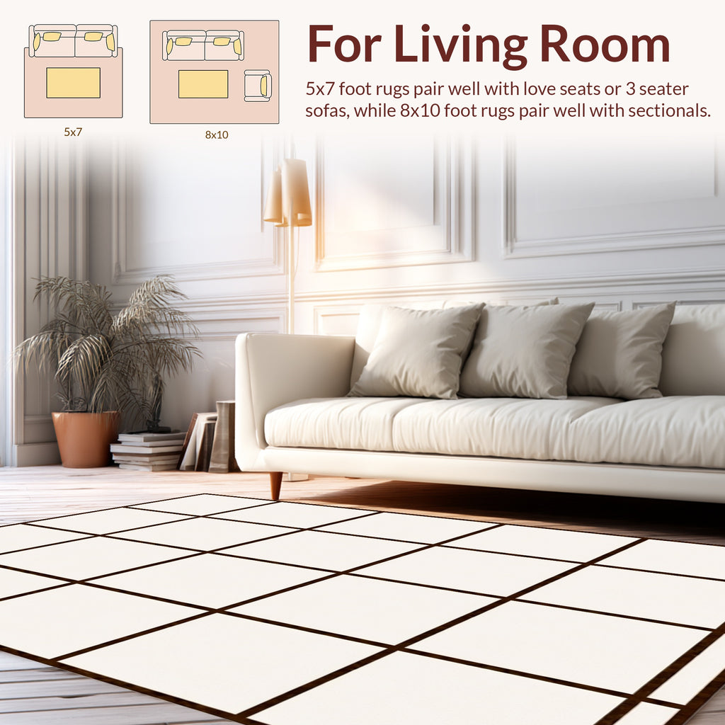 Simple Grid Pattern Rug
