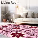 Floral Vine Repeating Pattern Rug