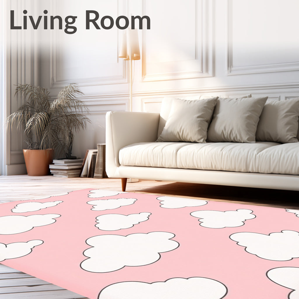 Pink Cloud Dream Pattern Rug