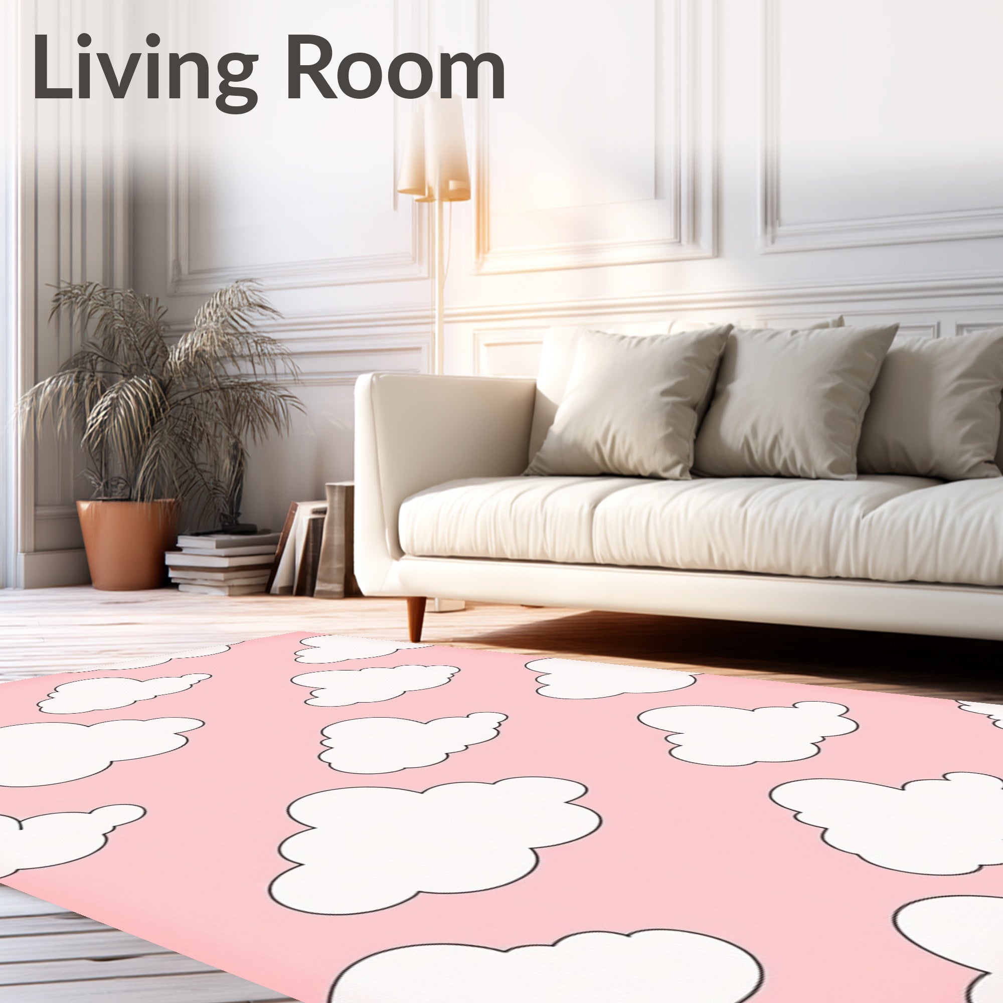 Pink Cloud Dream Pattern Rug