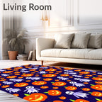 Jack-o'-lantern Ghost Happy Halloween Pattern Rug
