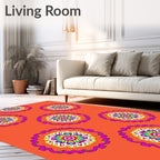 Vibrant Mandala Ethnic Pattern Rug