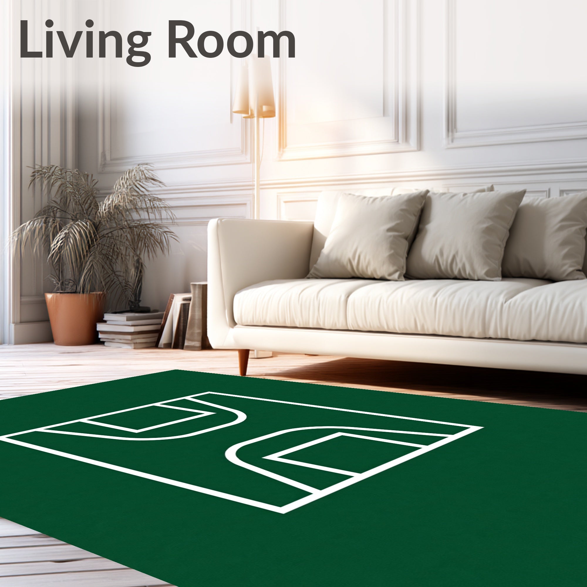 Modern Minimalist Court Rug