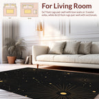 Celestial Starburst Constellation Design Rug