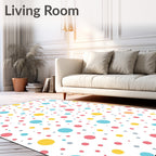 Playful Polka Dot Pattern Rug