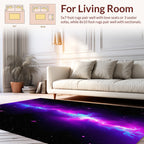Vibrant Nebula And Star Pattern Rug
