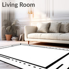 Modern Geometric Frame Style Rug