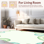 Green And Blue Agate Slices Rug