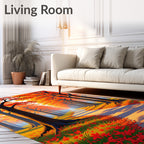 Forest Path Autumn Colors Rug