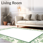 Art Nouveau Floral Pattern Rug