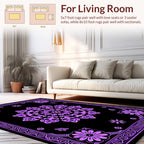 Lila Floral Mandala Geometric Rug