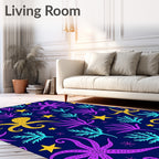 Oceanic Octopus And StarfishPattern Rug