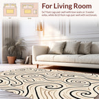 Organic Swirls Patterned Rug