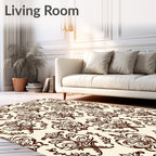 Regal Damask Swirl Ornament Rug