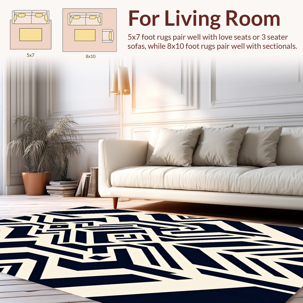 Abstract Geometric Pattern Rug