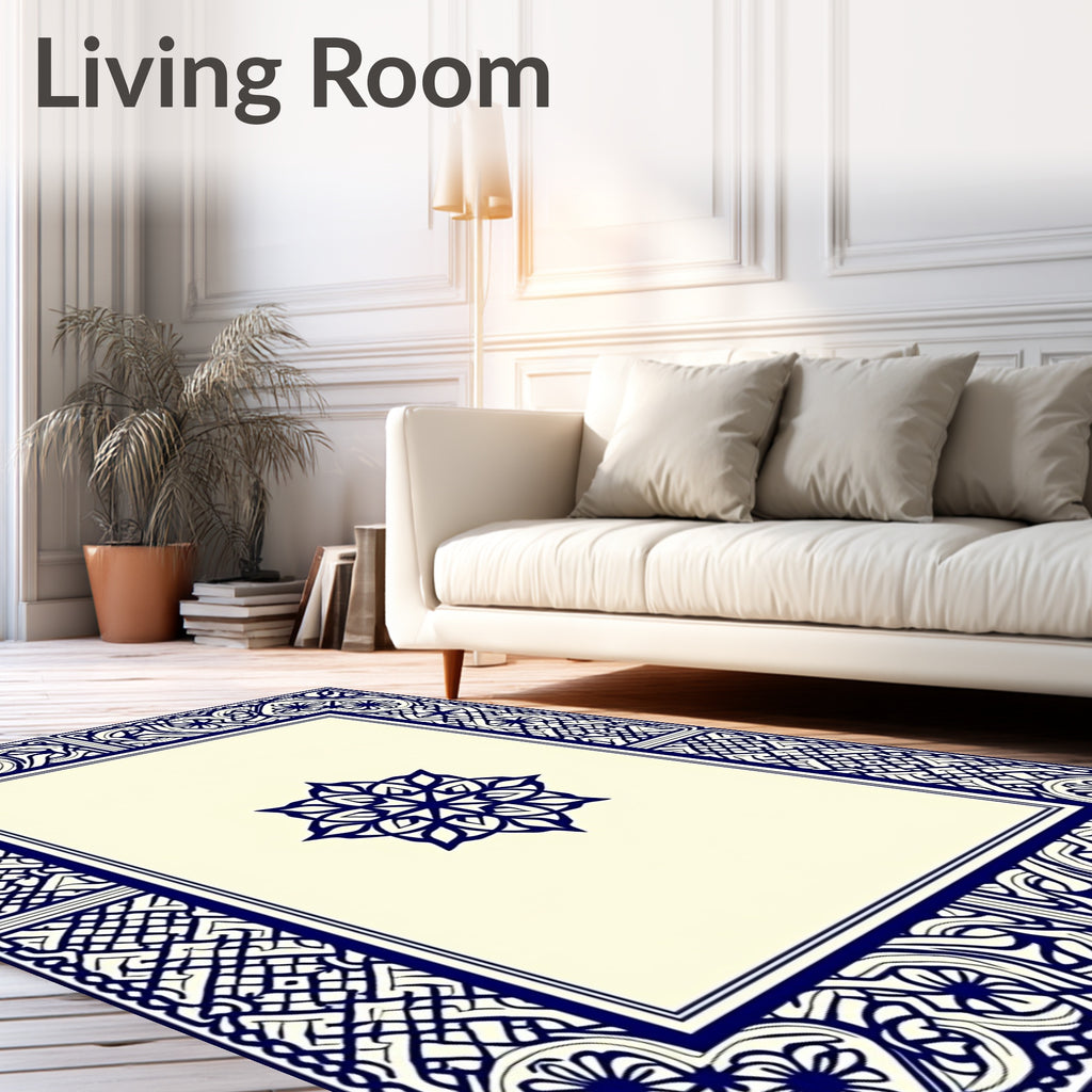 Ornate Border With Central Medallion Rug