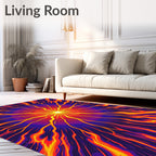 Fiery Burst Radiant Patterned Rug