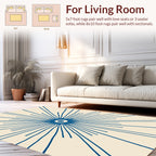 Sunburst Rays Pattern Design Rug